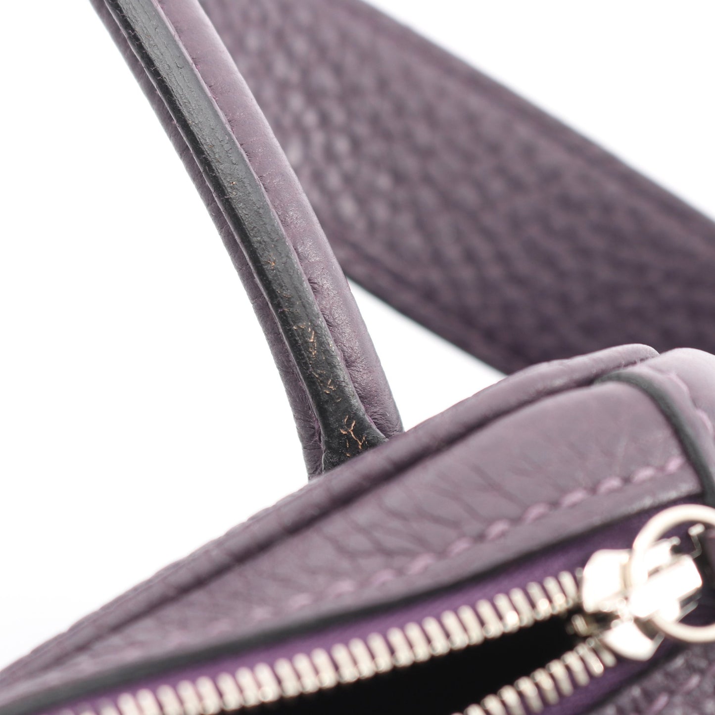 リンディ26 ショルダーバッグ トリヨンクレマンス ダークパープル シルバー金具 D刻印 エルメス バッグ HERMES