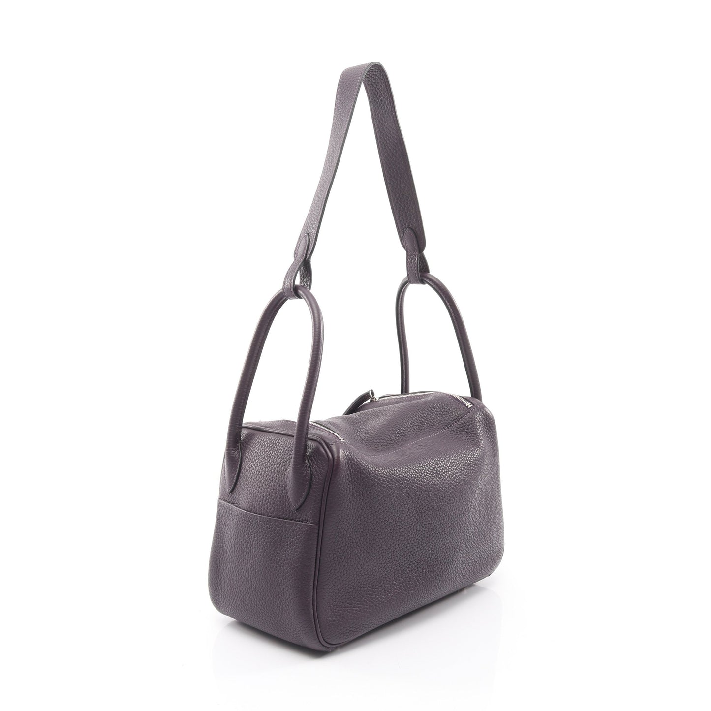 リンディ26 ショルダーバッグ トリヨンクレマンス ダークパープル シルバー金具 D刻印 エルメス バッグ HERMES