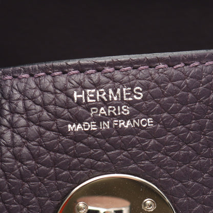 リンディ26 ショルダーバッグ トリヨンクレマンス ダークパープル シルバー金具 D刻印 エルメス バッグ HERMES