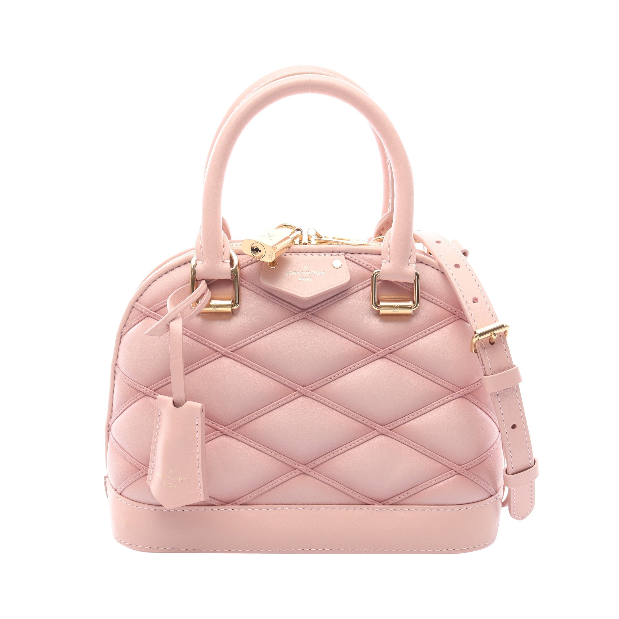 LOUIS VUITTON ルイヴィトン マルタージュ アルマBB 2WAYバッグ ハンドバッグ ショルダーバッグ ミニバッグ ベージュ レザー M24153 ゴールド金具 アルマBB マルタージュ ハンドバッグ レザー ライトピンク 2WAY ルイ