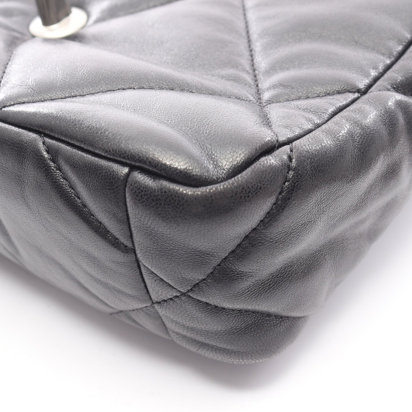 19 ディズヌフ マトラッセ チェーンショルダーバッグ レザー ブラック コンビ金具 2WAY シャネル バッグ CHANEL