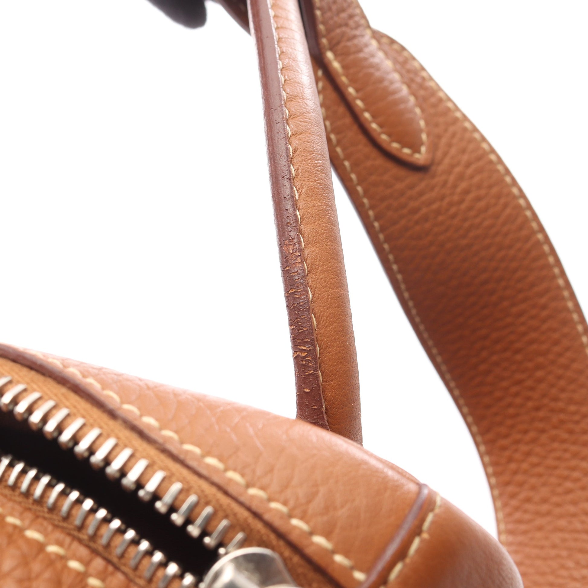 リンディ34 ゴールド ショルダーバッグ トリヨンクレマンス ブラウン シルバー金具 □O刻印 エルメス バッグ HERMES