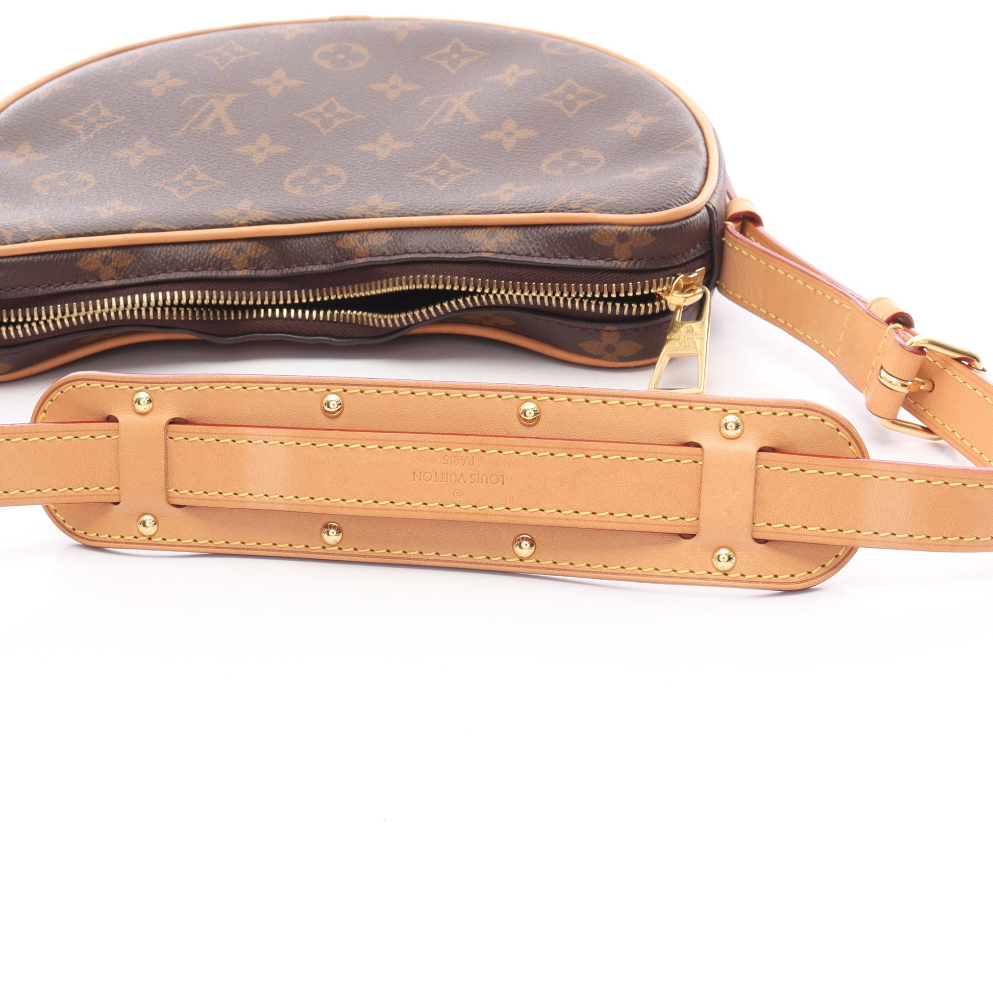 クロワッサン モノグラム ショルダーバッグ PVC レザー ブラウン ルイヴィトン バッグ LOUIS VUITTON
