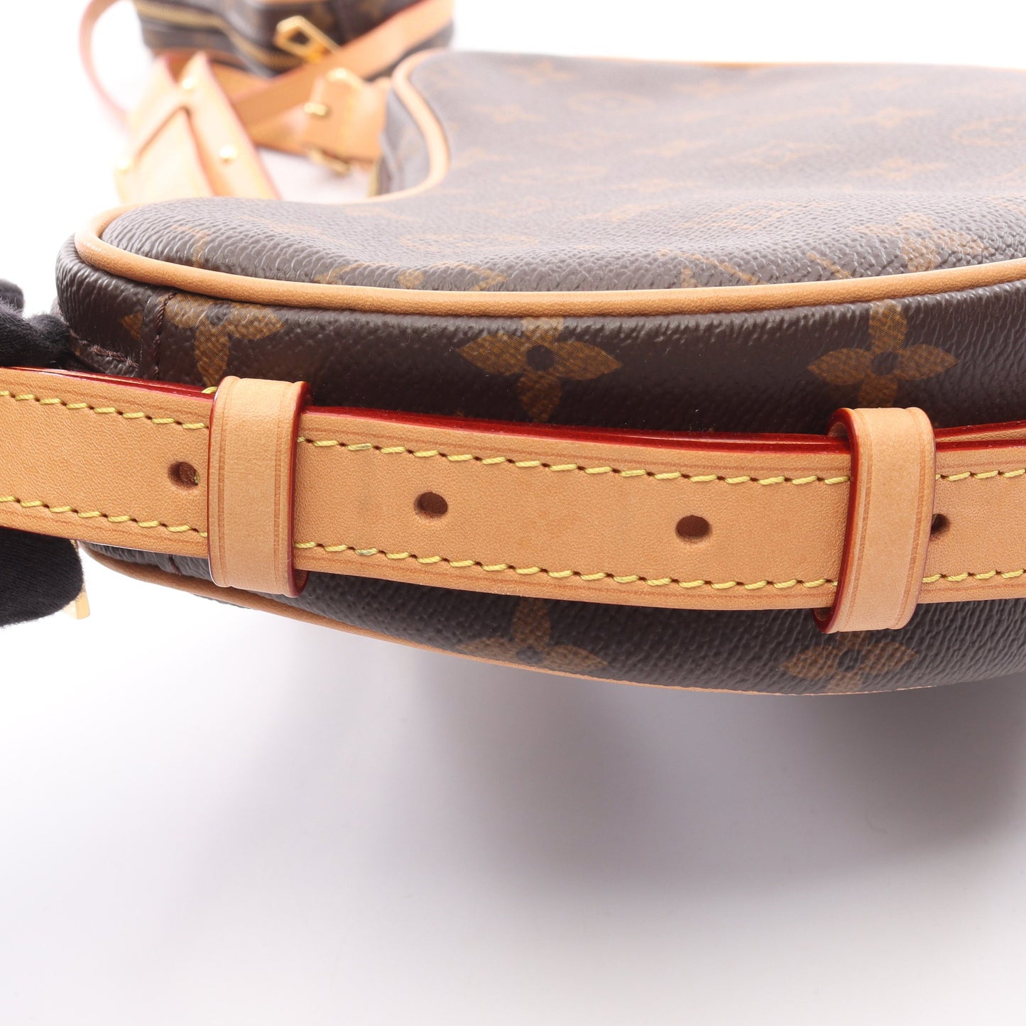 クロワッサン モノグラム ショルダーバッグ PVC レザー ブラウン ルイヴィトン バッグ LOUIS VUITTON