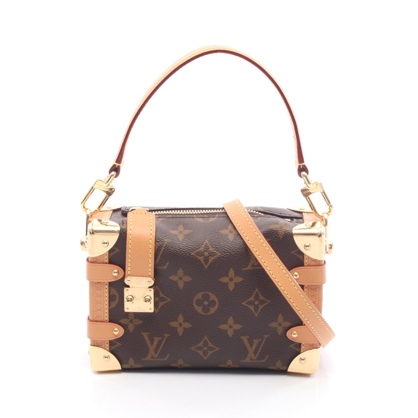サイドトランクPM モノグラム ハンドバッグ PVC レザー ブラウン 2WAY ルイヴィトン バッグ LOUIS VUITTON