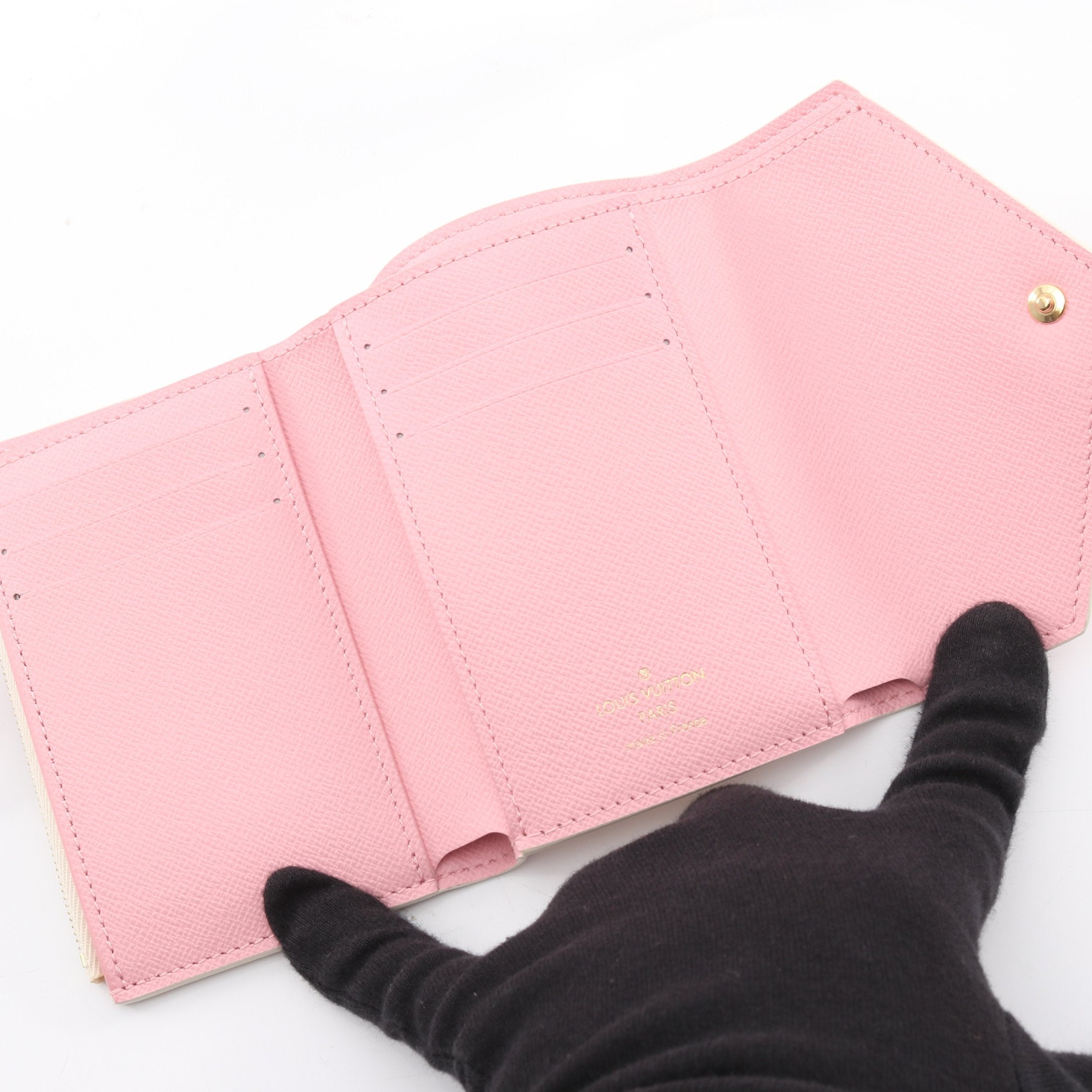 ポルトフォイユ ヴィクトリーヌ ダミエリシャス ペッシュ 三つ折り財布