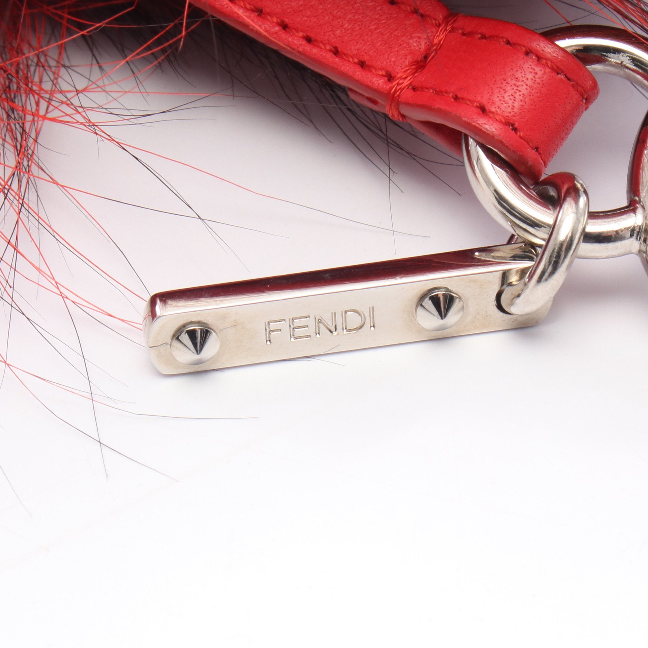 バッグバグズ モンスター バッグチャーム ファー レザー レッド