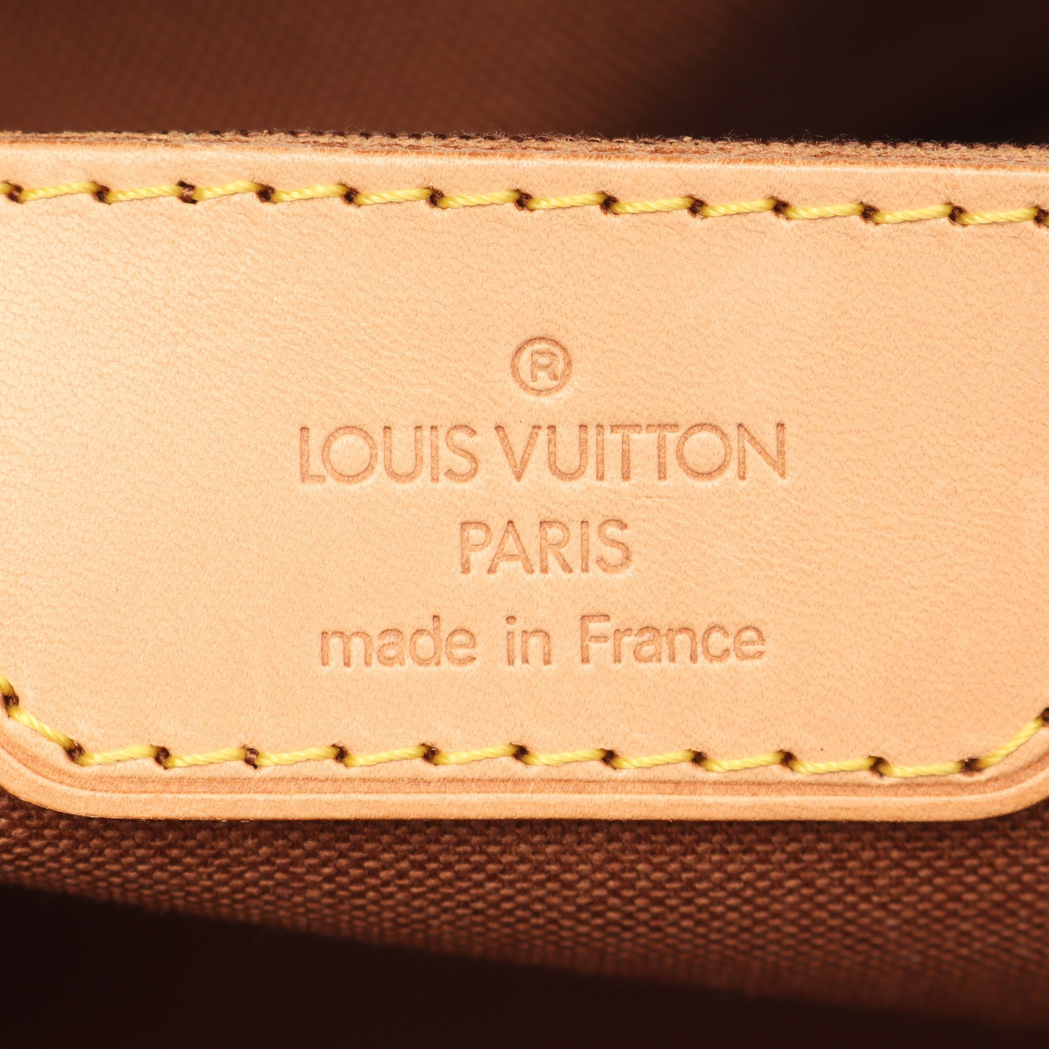 キャリーオール モノグラム ボストンバッグ PVC レザー ブラウン ルイ