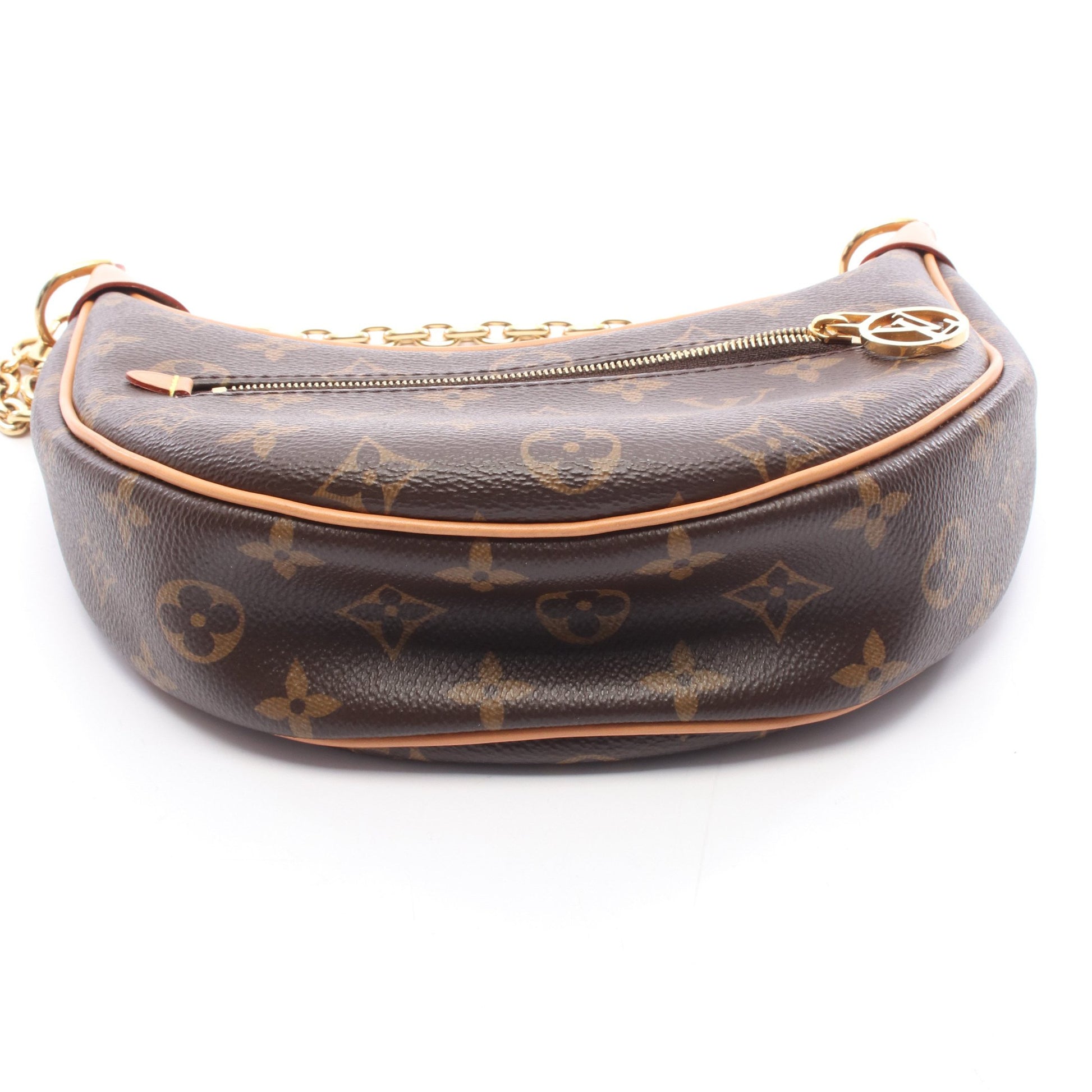 ループ モノグラム チェーンショルダーバッグ PVC レザー ブラウン 2WAY ルイヴィトン バッグ LOUIS VUITTON