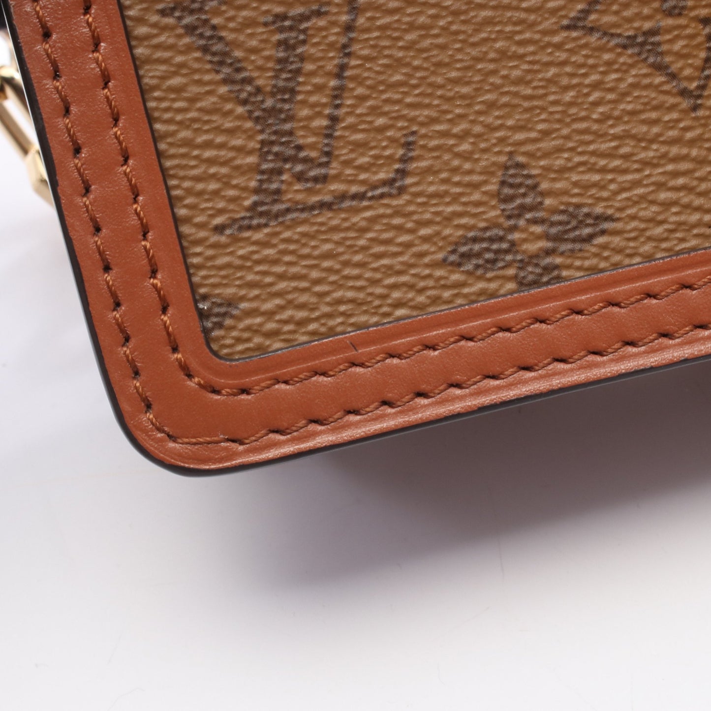 ドーフィーヌEW モノグラムリバース チェーンショルダーバッグ PVC レザー ブラウン 2WAY ルイヴィトン バッグ LOUIS VUITTON