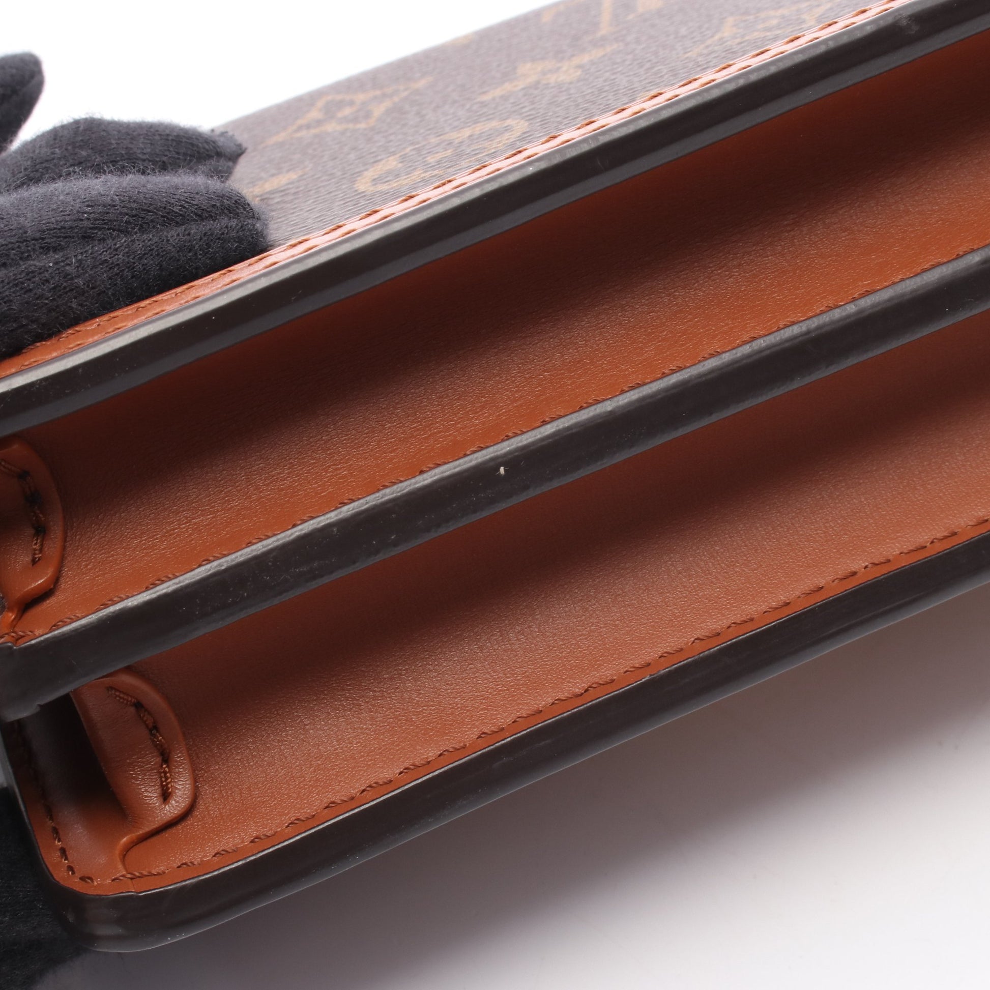 ドーフィーヌEW モノグラムリバース チェーンショルダーバッグ PVC レザー ブラウン 2WAY ルイヴィトン バッグ LOUIS VUITTON