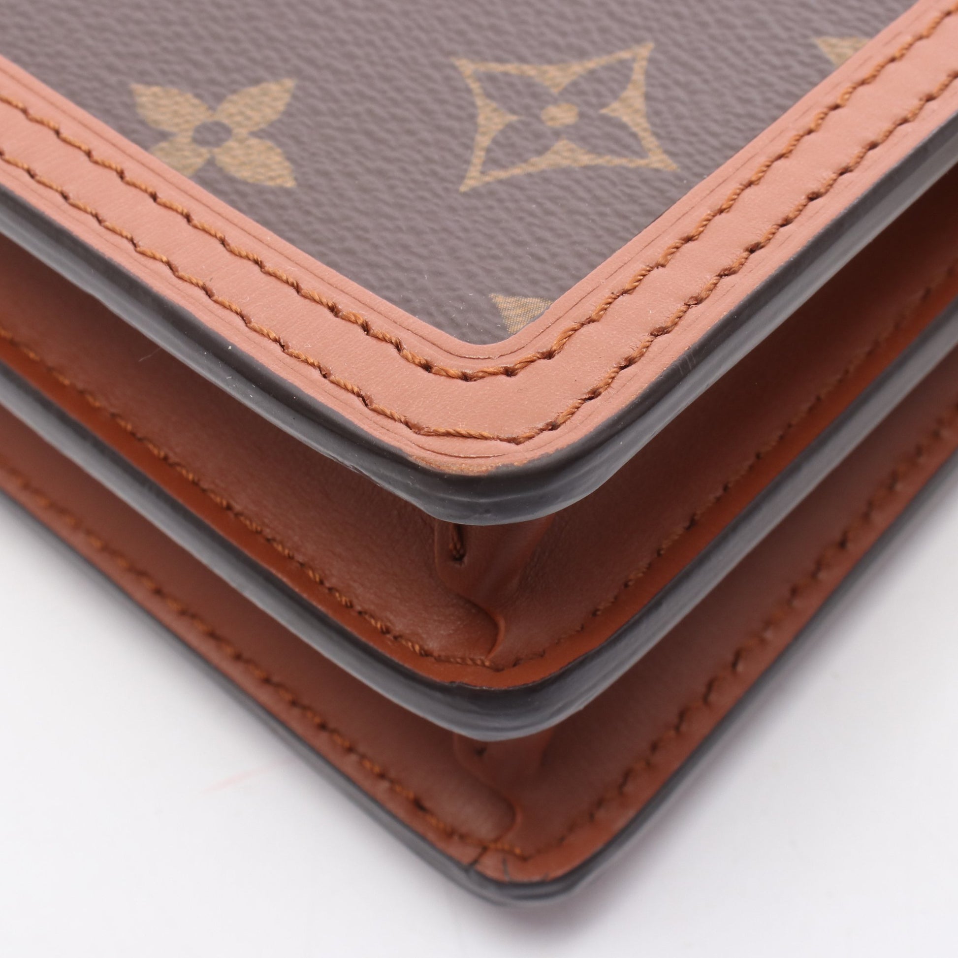 ドーフィーヌEW モノグラムリバース チェーンショルダーバッグ PVC レザー ブラウン 2WAY ルイヴィトン バッグ LOUIS VUITTON