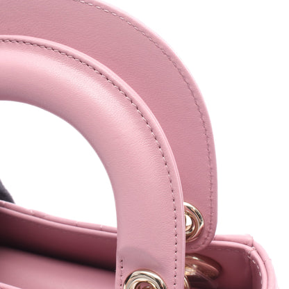 レディディオール ミニ カナージュ ハンドバッグ レザー ピンク 2WAY クリスチャンディオール バッグ Christian Dior