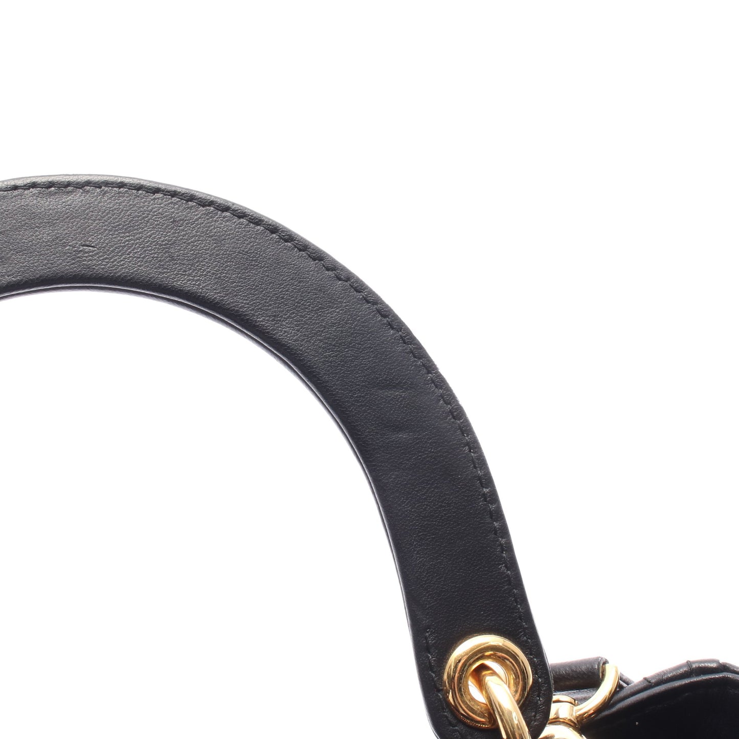 LADY DIOR レディディオール カナージュ ハンドバッグ レザー ブラック 2WAY クリスチャンディオール バッグ Christian Dior
