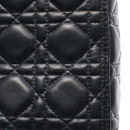 LADY DIOR レディディオール カナージュ ハンドバッグ レザー ブラック 2WAY クリスチャンディオール バッグ Christian Dior