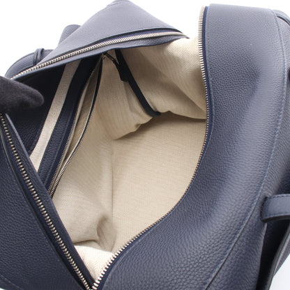 ワラゴキャビン35 ブルーニュイ ハンドバッグ トゴ ネイビー シルバー金具 C刻印 エルメス バッグ HERMES