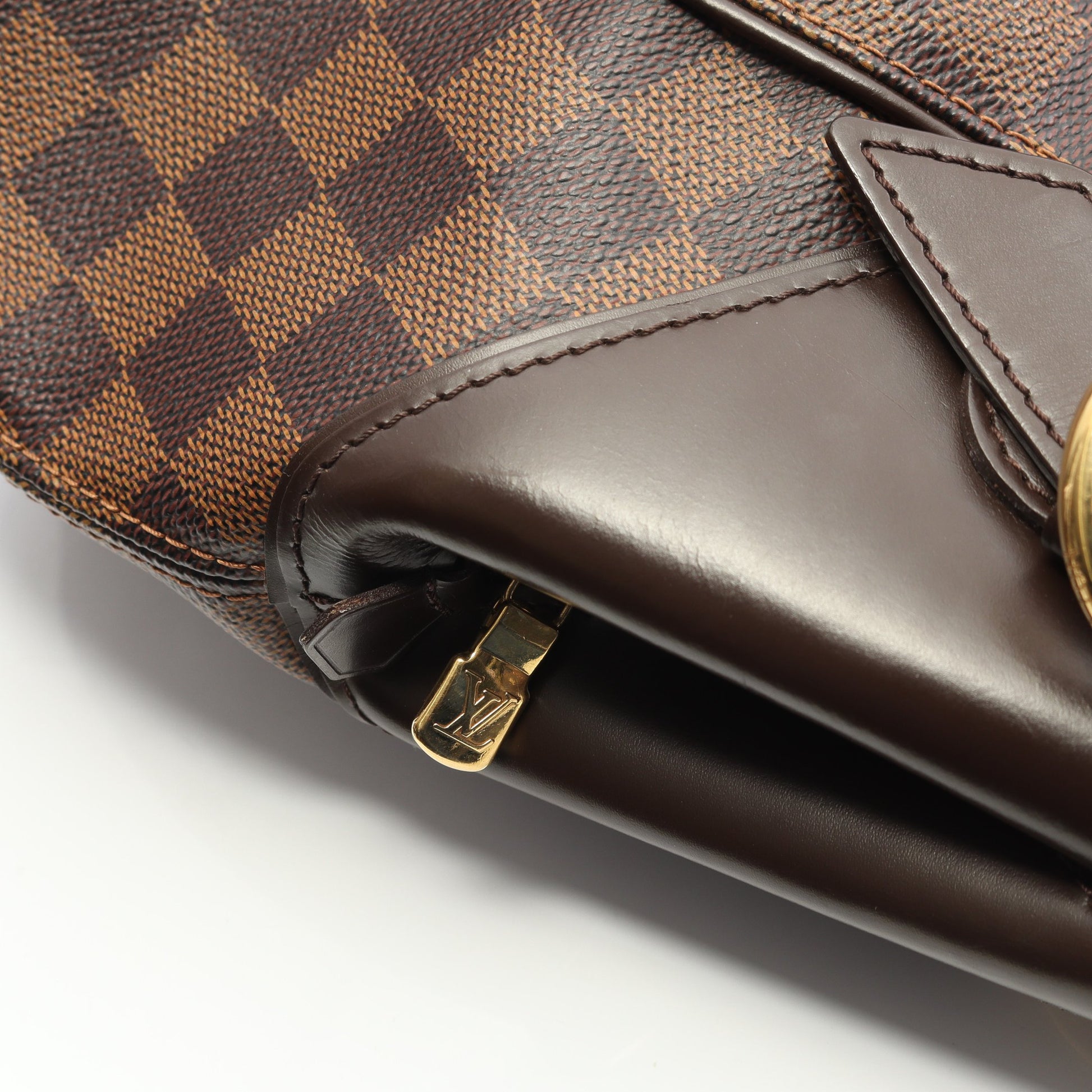 システィナGM ダミエエベヌ ハンドバッグ PVC レザー ブラウン ルイヴィトン バッグ LOUIS VUITTON