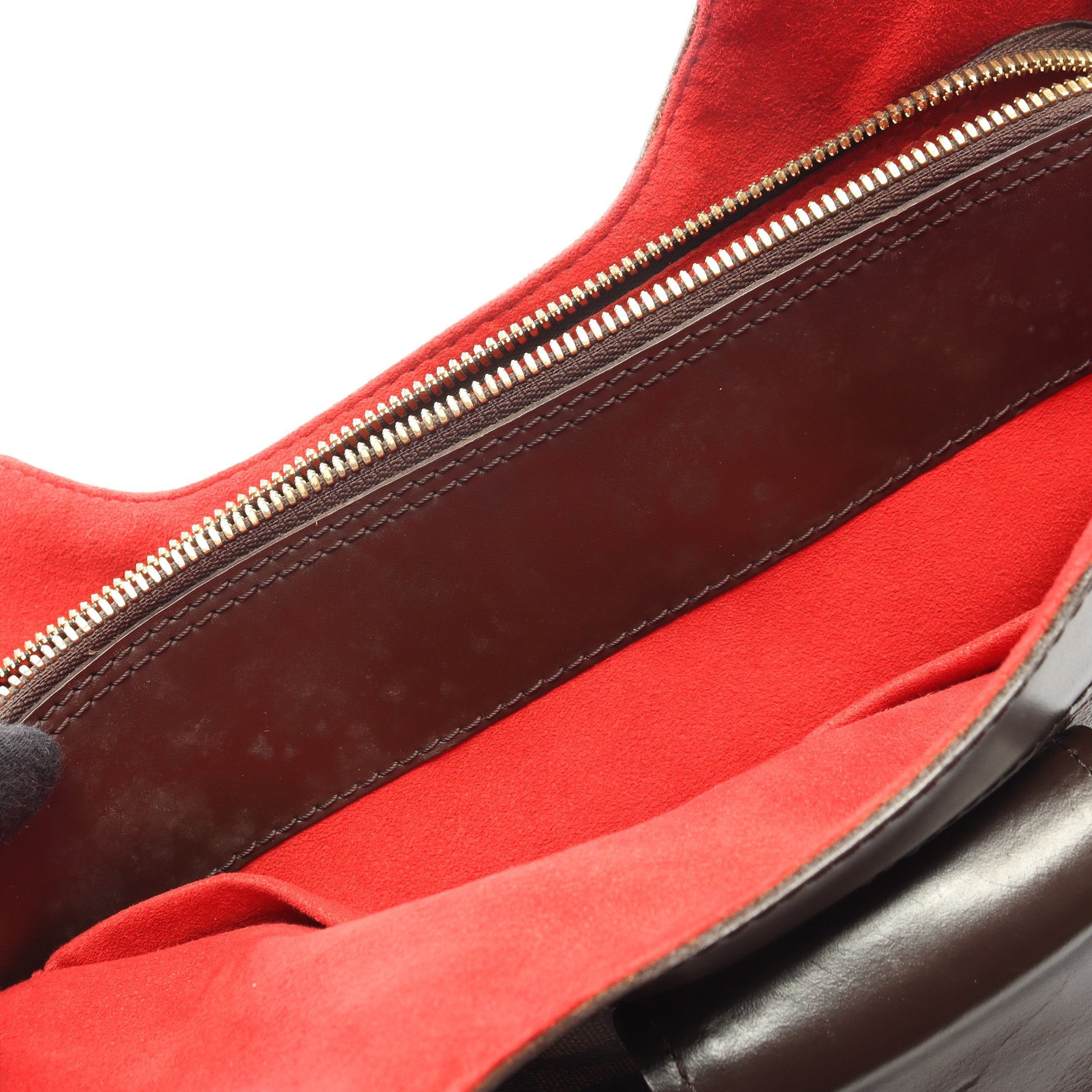 システィナGM ダミエエベヌ ハンドバッグ PVC レザー ブラウン ルイ