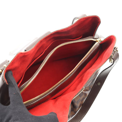 システィナGM ダミエエベヌ ハンドバッグ PVC レザー ブラウン ルイヴィトン バッグ LOUIS VUITTON