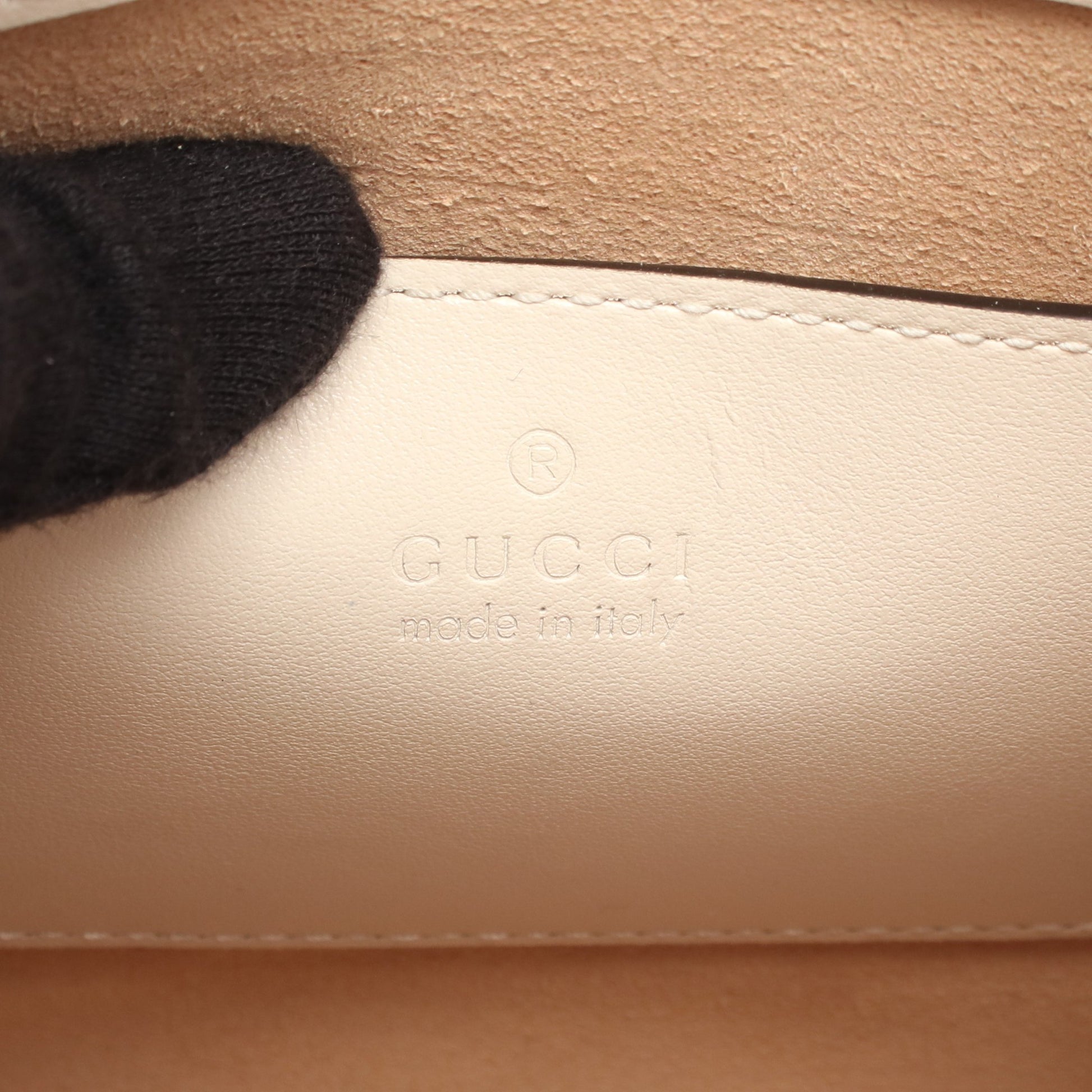 GGマーモント チェーンハンドバッグ レザー ホワイト 2WAY グッチ バッグ GUCCI