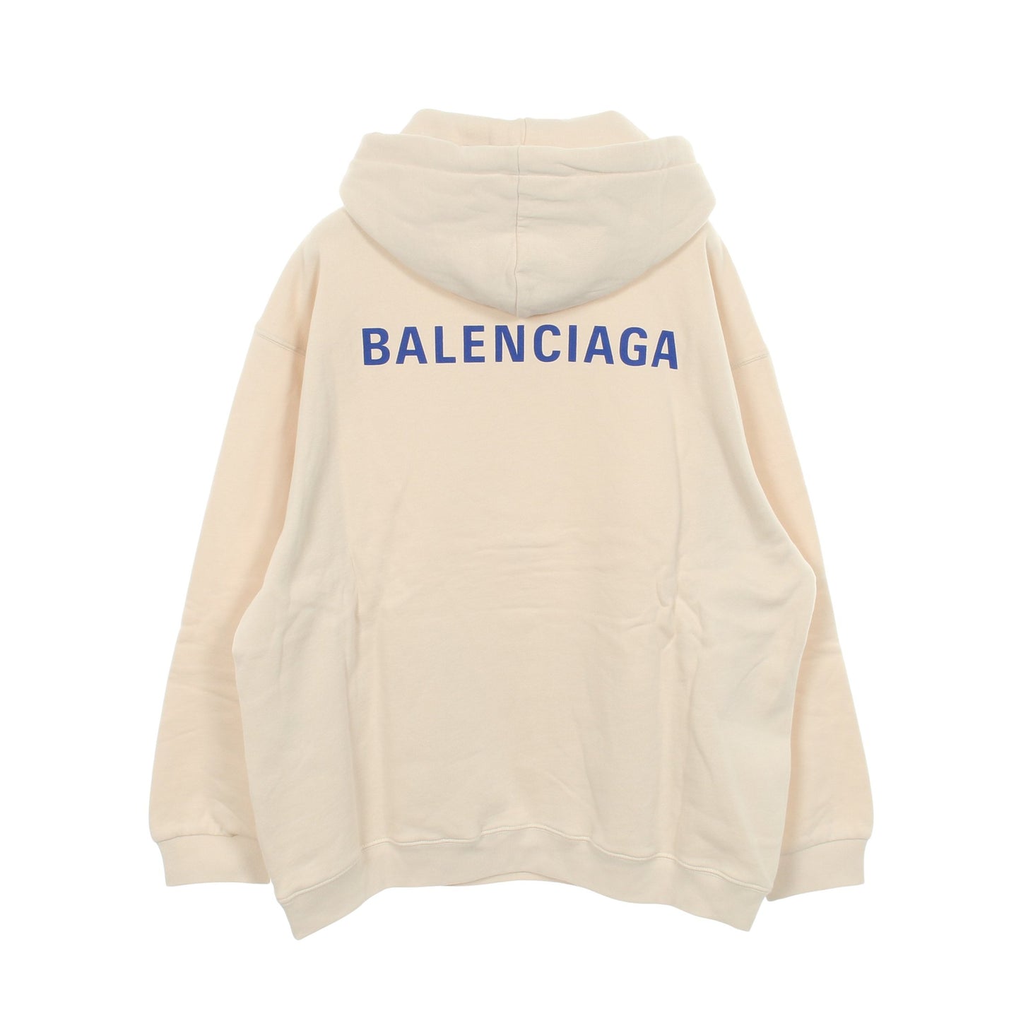 LOGO ミディアムフィットフーディー プルオーバーパーカー コットン ベージュ 裏起毛 バレンシアガ トップス BALENCIAGA