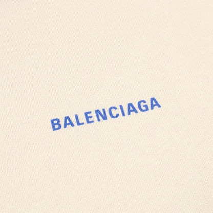 LOGO ミディアムフィットフーディー プルオーバーパーカー コットン ベージュ 裏起毛 バレンシアガ トップス BALENCIAGA