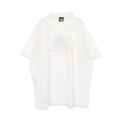 BALENCIAGA × adidas 半袖Tシャツ ロゴ刺繍 コットン ホワイト バレンシアガ トップス BALENCIAGA