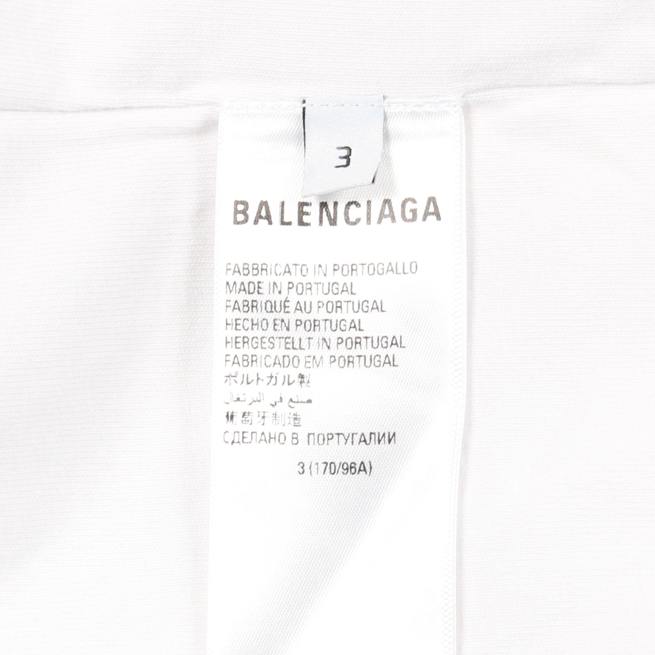 BALENCIAGA × adidas 半袖Tシャツ ロゴ刺繍 コットン ホワイト