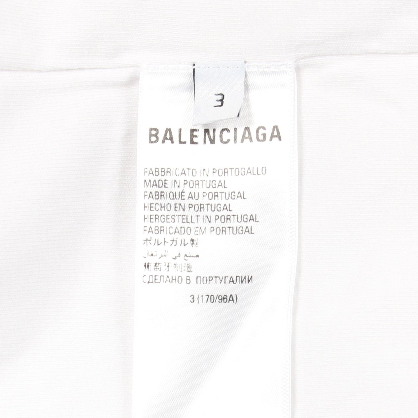BALENCIAGA × adidas 半袖Tシャツ ロゴ刺繍 コットン ホワイト バレンシアガ トップス BALENCIAGA