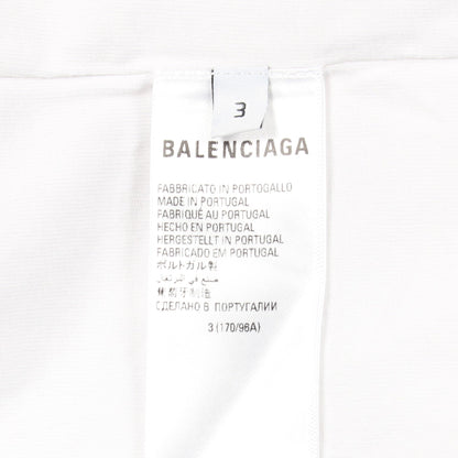 BALENCIAGA × adidas 半袖Tシャツ ロゴ刺繍 コットン ホワイト バレンシアガ トップス BALENCIAGA