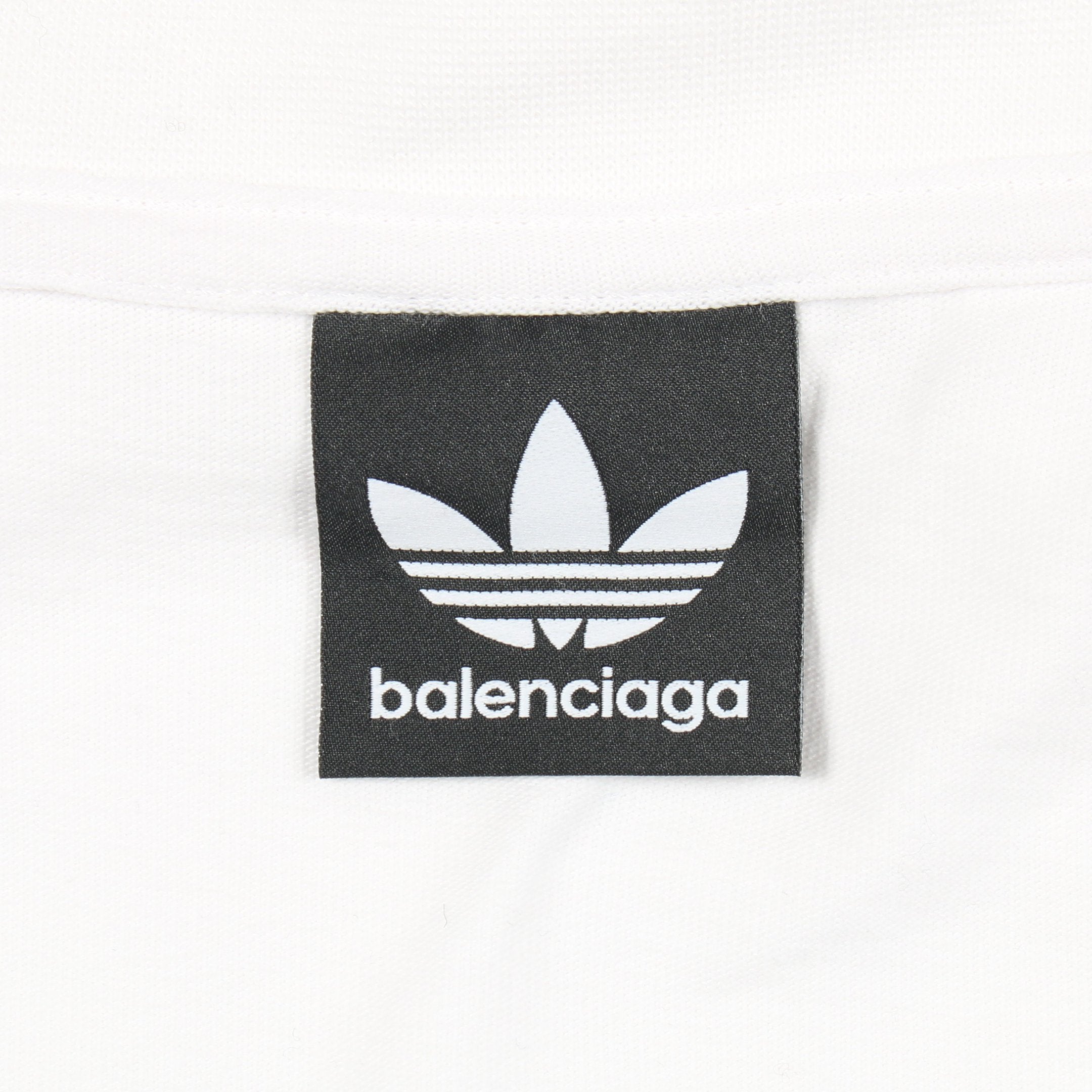 BALENCIAGA × adidas 半袖Tシャツ ロゴ刺繍 コットン ホワイト