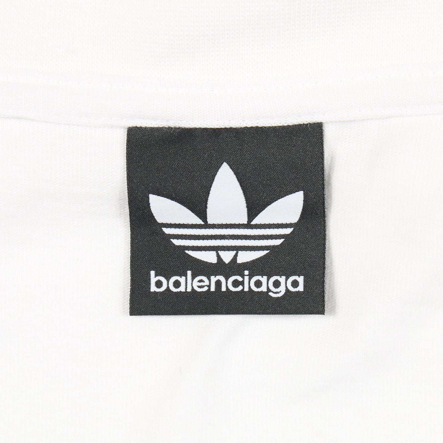 BALENCIAGA × adidas 半袖Tシャツ ロゴ刺繍 コットン ホワイト バレンシアガ トップス BALENCIAGA