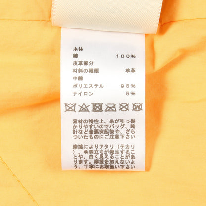 ラップコート ロングコート コットン オレンジ エルメス アウター HERMES