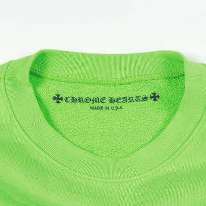 Chrome Hearts × MATTY BOY SEX RECORDS スウェットシャツ クルーネック コットン イエローグリーン マルチカラー クロムハーツ トップス Chrome Hearts