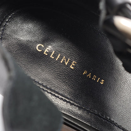 サンダル レザー スエード ブラック ウェッジソール フィービー期 セリーヌ シューズ CELINE