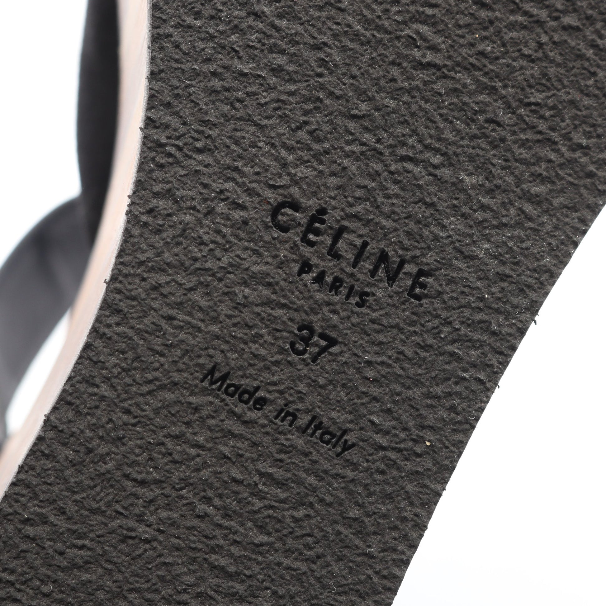 サンダル レザー スエード ブラック ウェッジソール フィービー期 セリーヌ シューズ CELINE