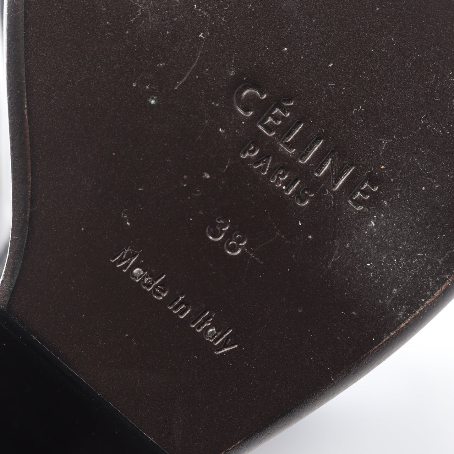 サンダル レザー スエード ブラック セリーヌ シューズ CELINE
