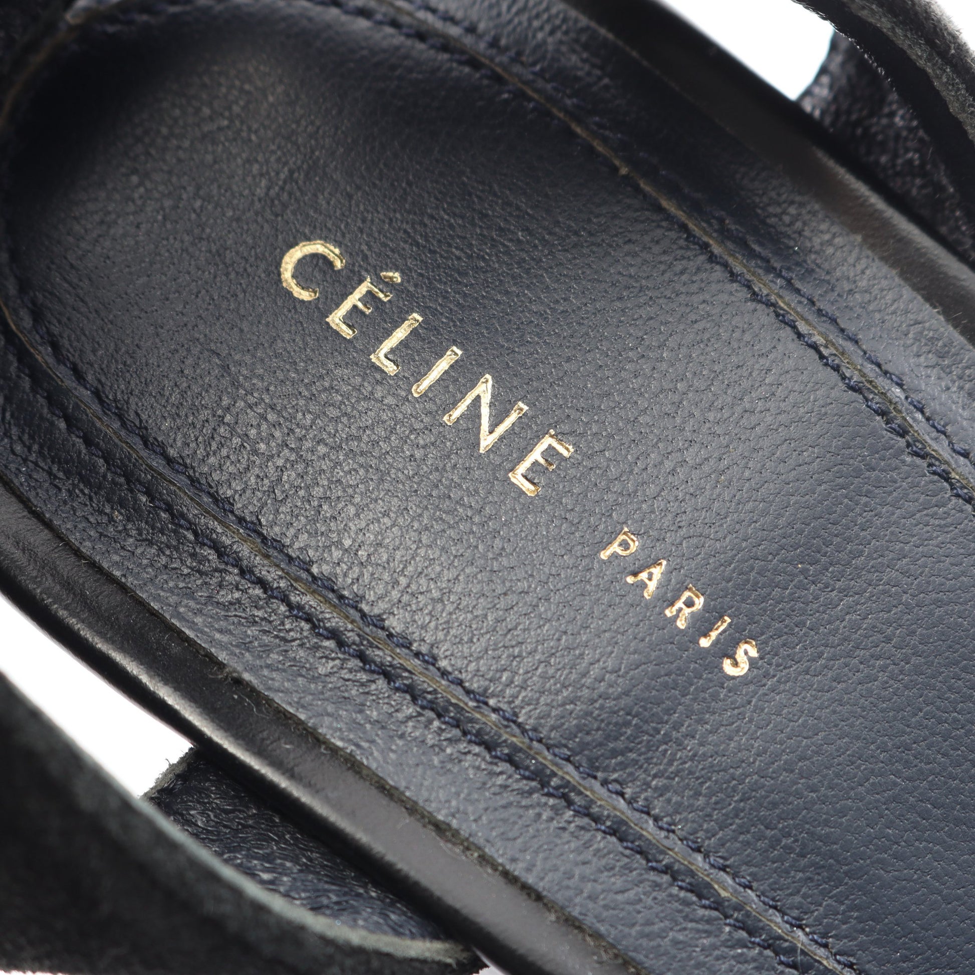 サンダル レザー スエード ブラック セリーヌ シューズ CELINE