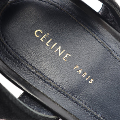 サンダル レザー スエード ブラック セリーヌ シューズ CELINE