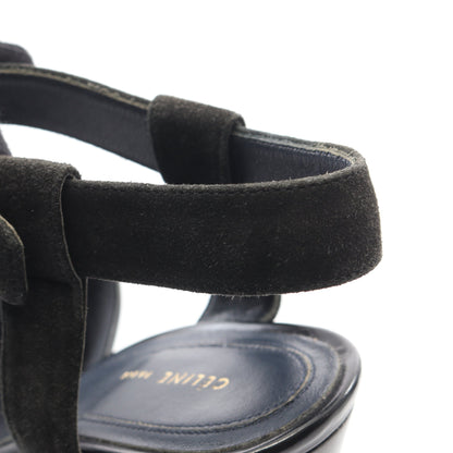 サンダル レザー スエード ブラック セリーヌ シューズ CELINE