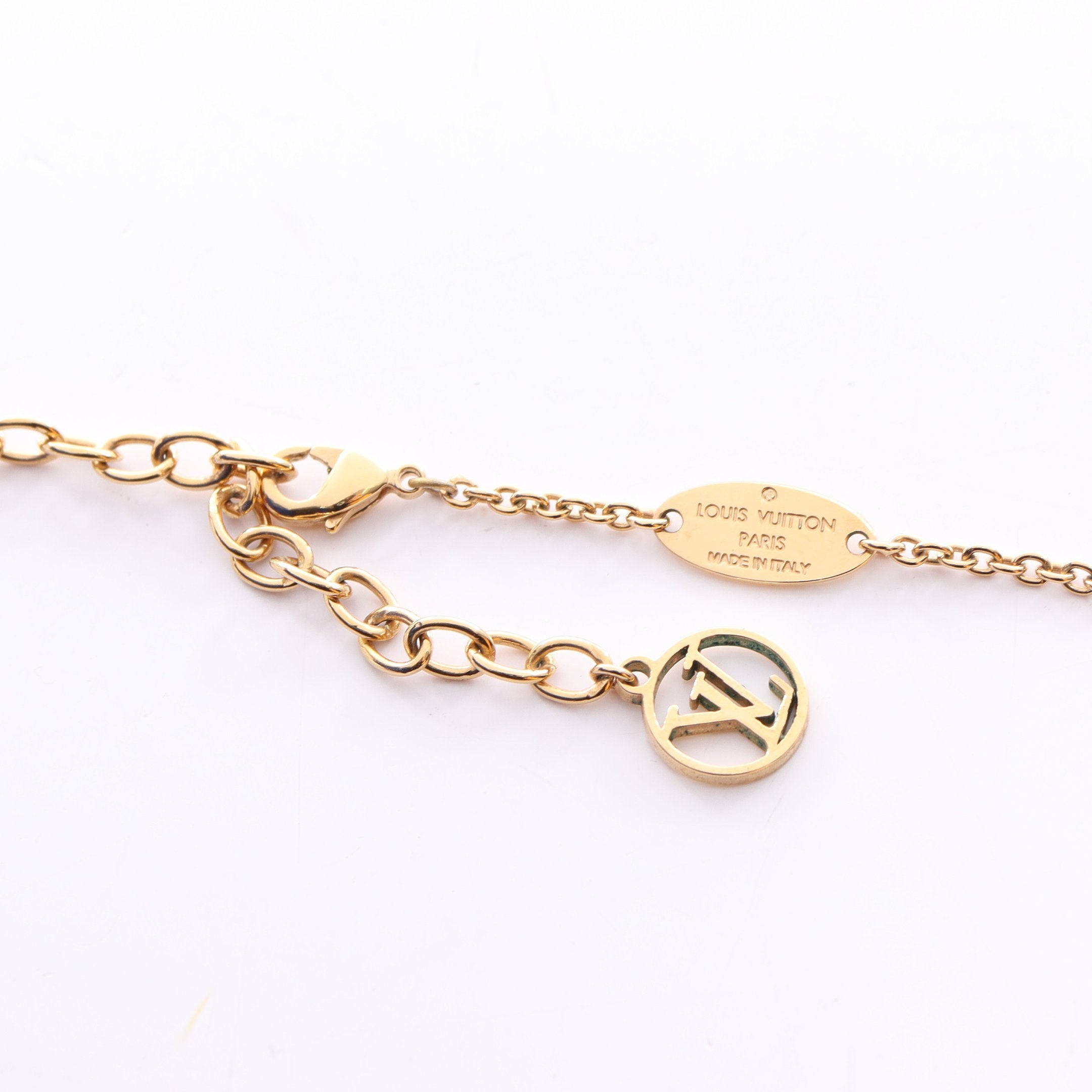 コリエ LV アイコニック ネックレス GP ラインストーン ゴールド