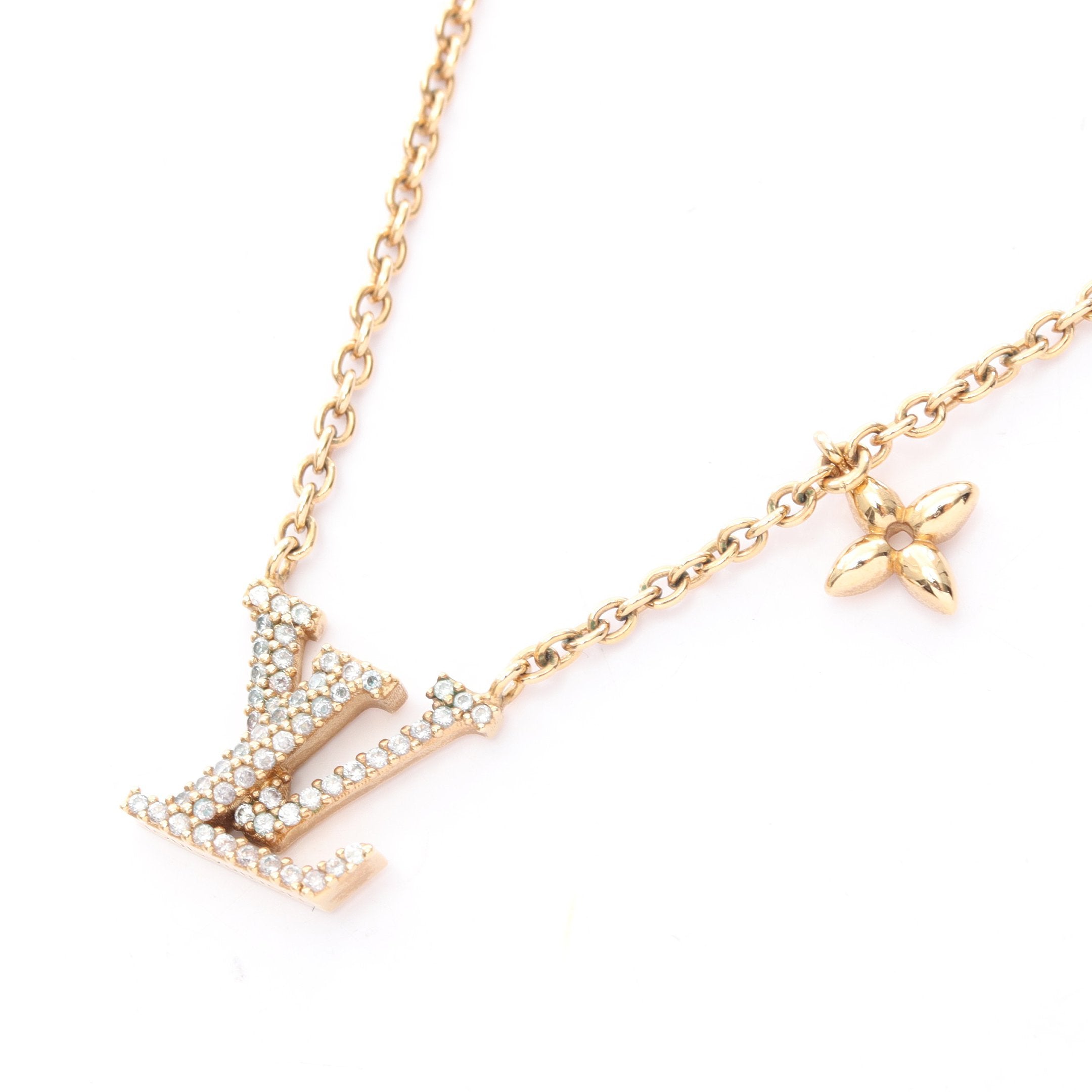 コリエ LV アイコニック ネックレス GP ラインストーン ゴールド