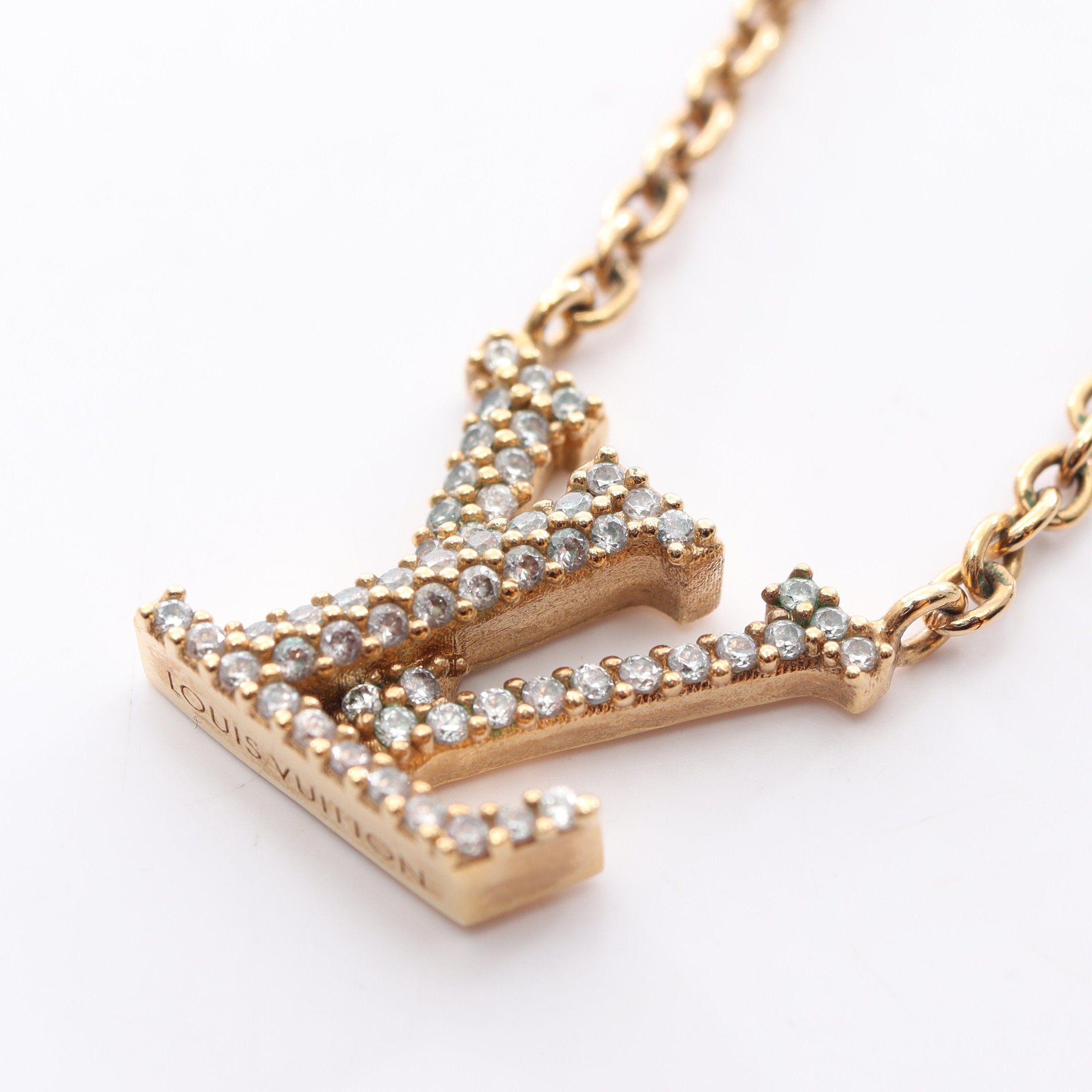 コリエ LV アイコニック ネックレス GP ラインストーン ゴールド