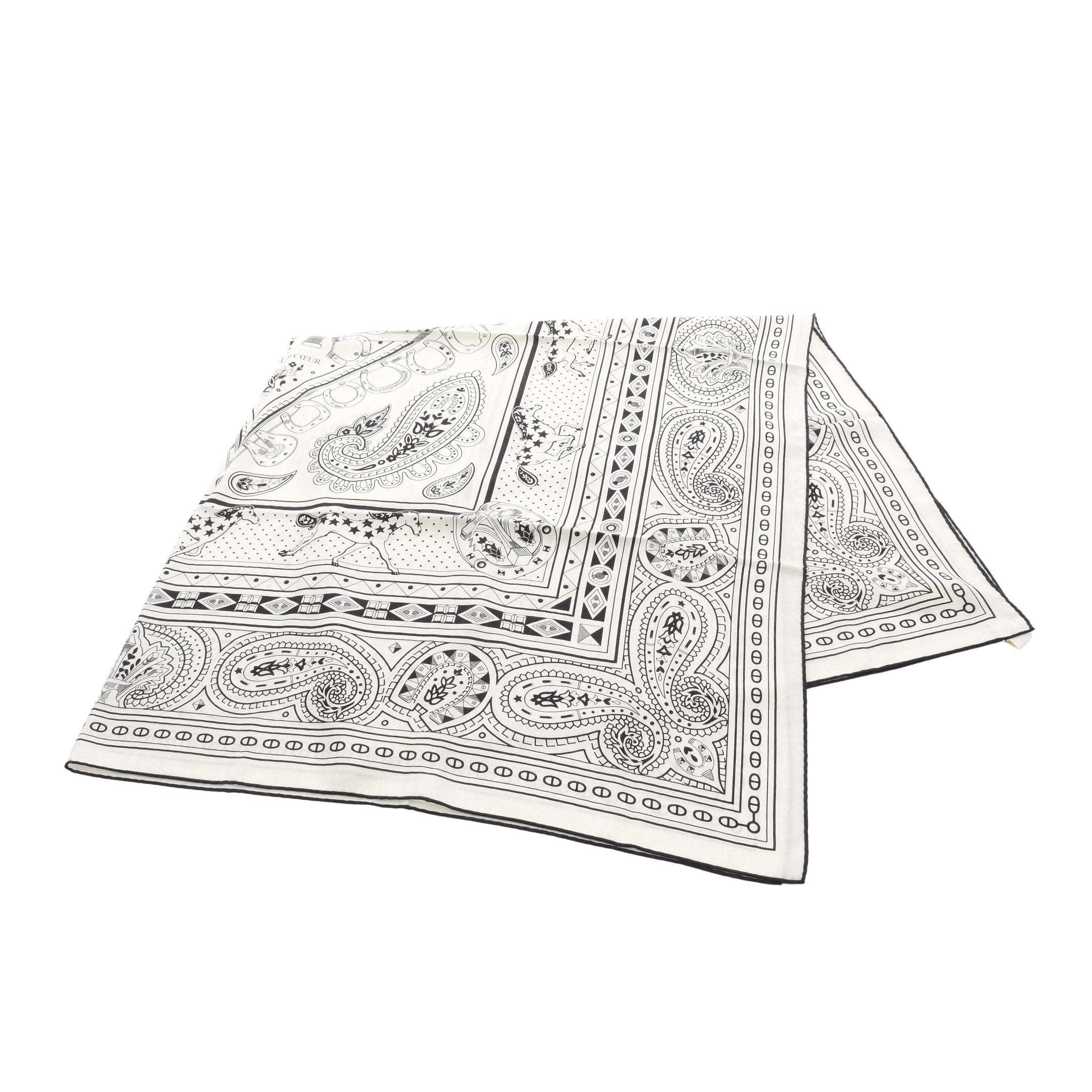 カレジェアン カレ140 カシシル シュヴァル ドゥ クール スカーフ