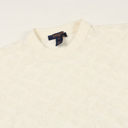 モノグラム ニット ウール オフホワイト ルイヴィトン トップス LOUIS VUITTON