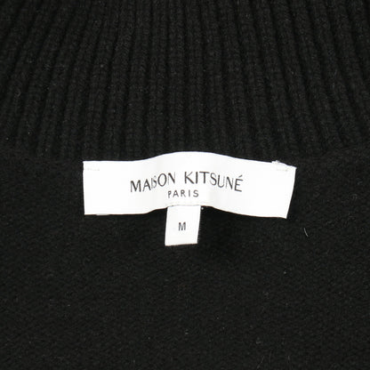 FOX HEAD ニット ハイネック ウール ブラック メゾンキツネ トップス MAISON KITSUNE