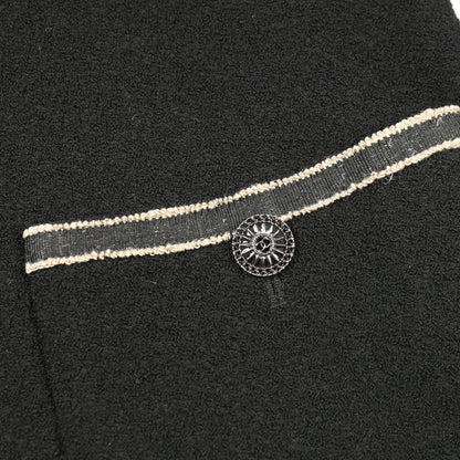 ココマークボタン ジャケット ウール ブラック シャネル アウター CHANEL