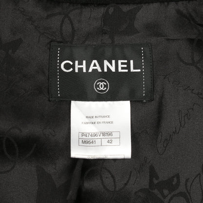 ココマークボタン ジャケット ウール ブラック シャネル アウター CHANEL