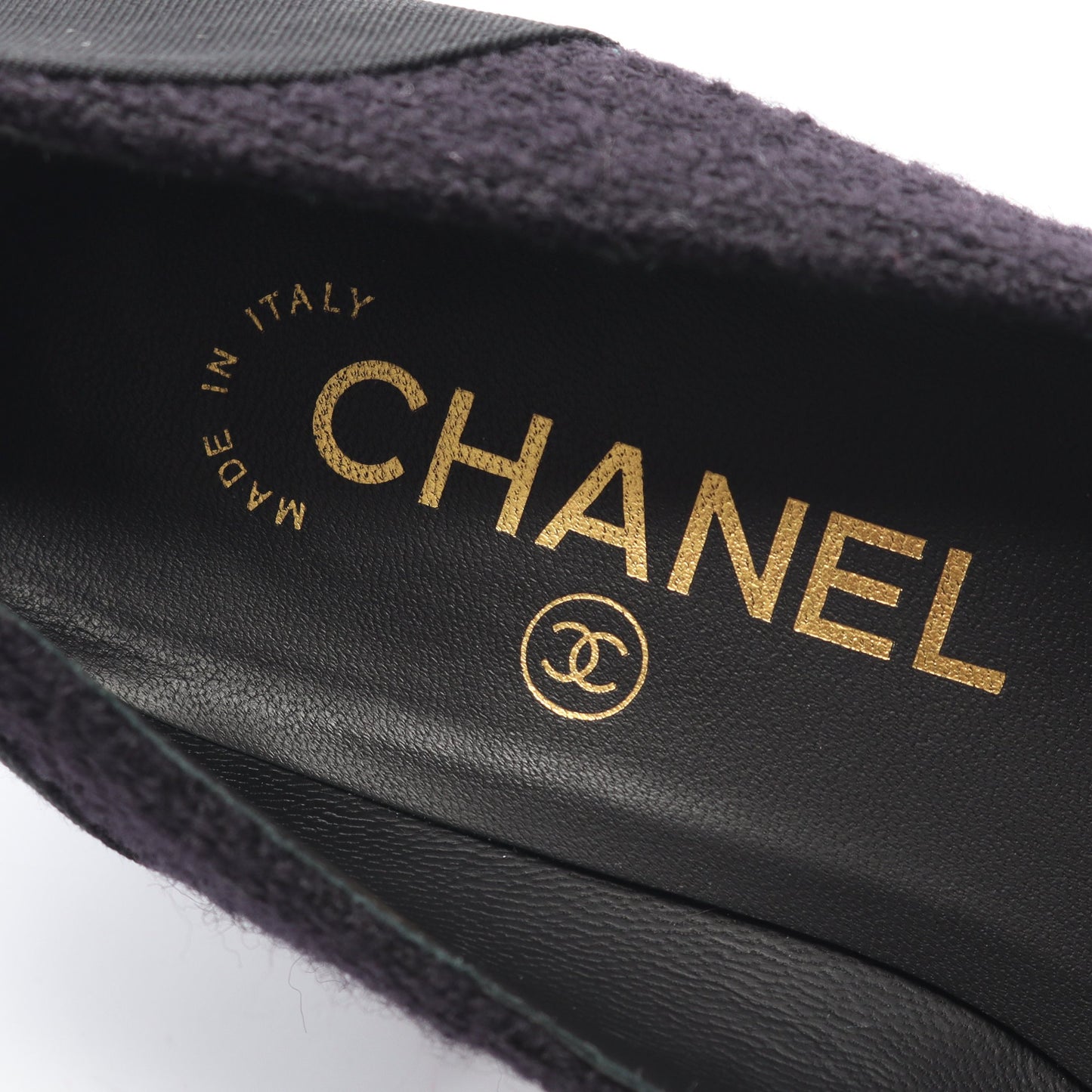 ココマーク パンプス ツイード ブラック シャネル シューズ CHANEL