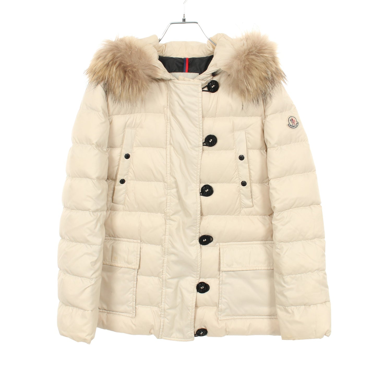 MESS メス ダウンジャケット ナイロン アイボリー フード付き モンクレール アウター MONCLER